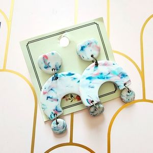 Abstract drop earrings